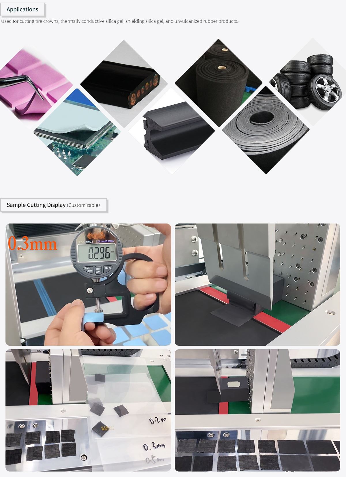Ultrasonic Rubber Tire Cutter